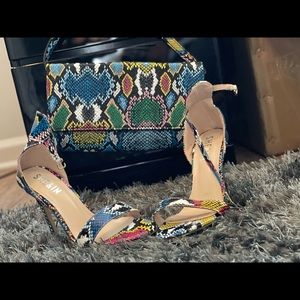 Rainbow snakeskin set.